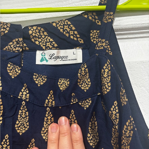 Chic Black and Gold Mini Dress - Picture 3 of 7